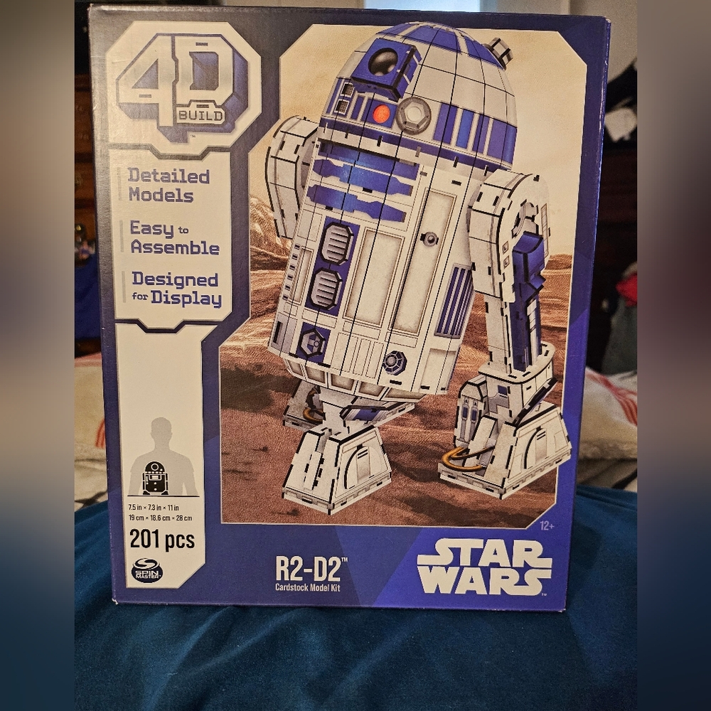 4D Build R2-D2 Cardstock Model Kit - 201‎ Pcs Star Wars Desk Decor/ Building set